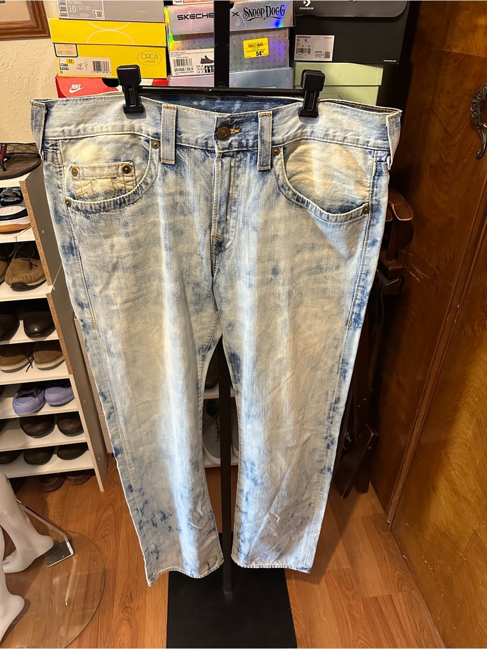 True Religion Acid Wash Jeans